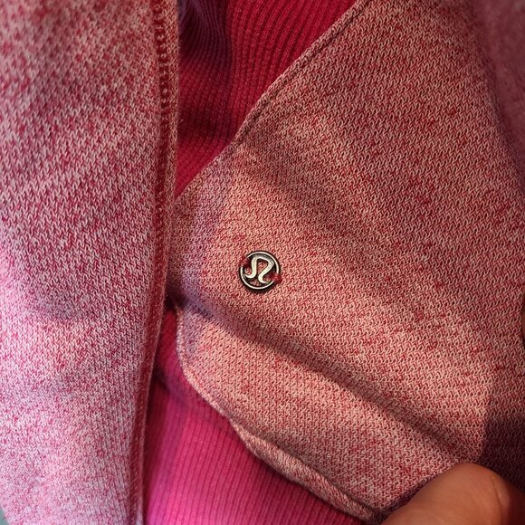 Lululemon On the Daily Hoodie Size 6 Womens Pink Sweatshirt Full Zip Funnel Neck - Picture 10 of 11
